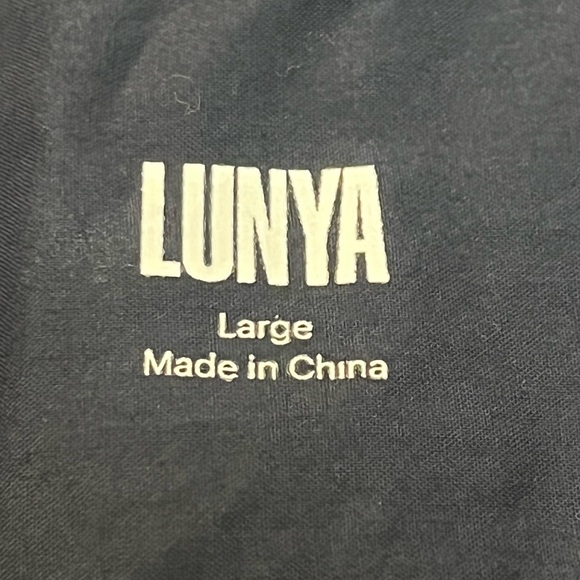 Lunya Airy Cotton long sleeve sleep shirt Large - Picture 8 of 8